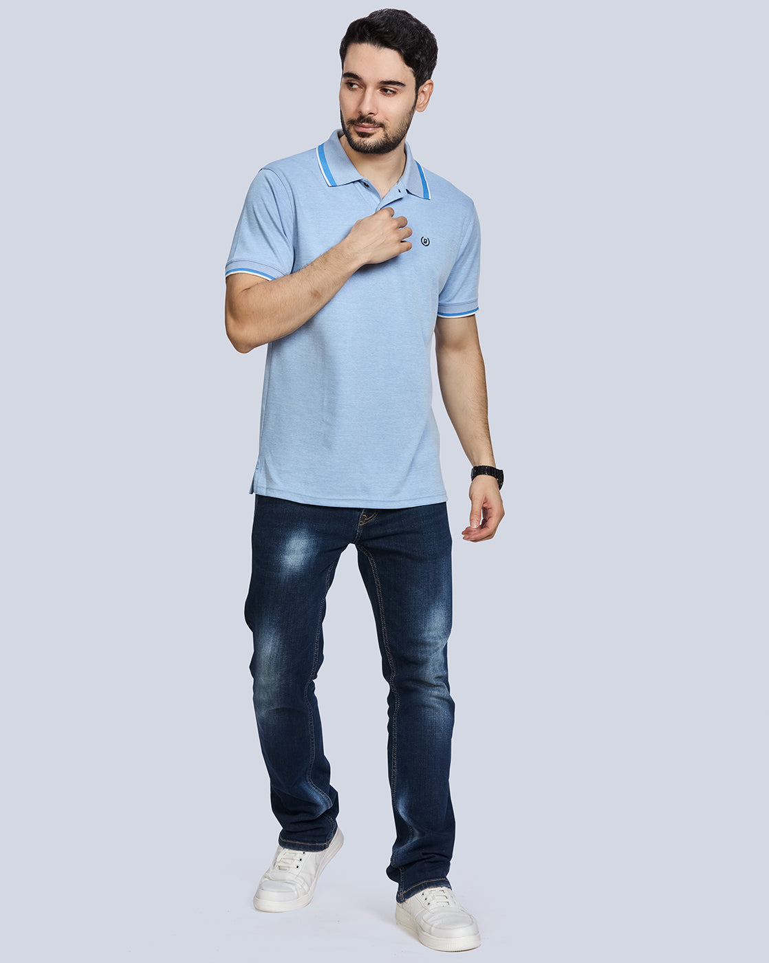 Polo Neck T-Shirt Without Pocket