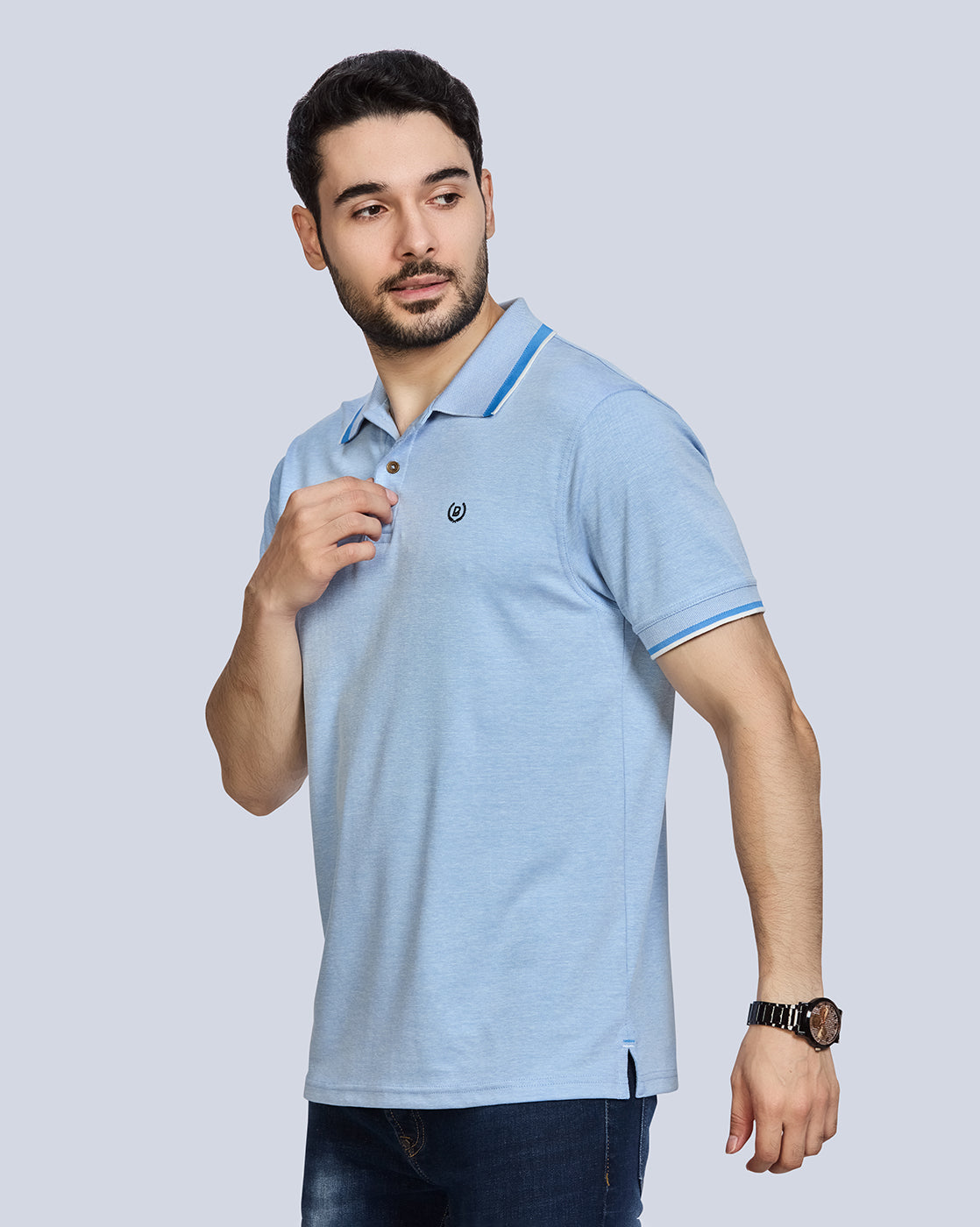 Polo Neck T-Shirt Without Pocket