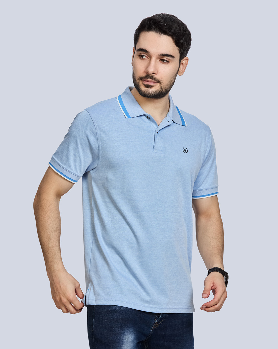 Polo Neck T-Shirt Without Pocket