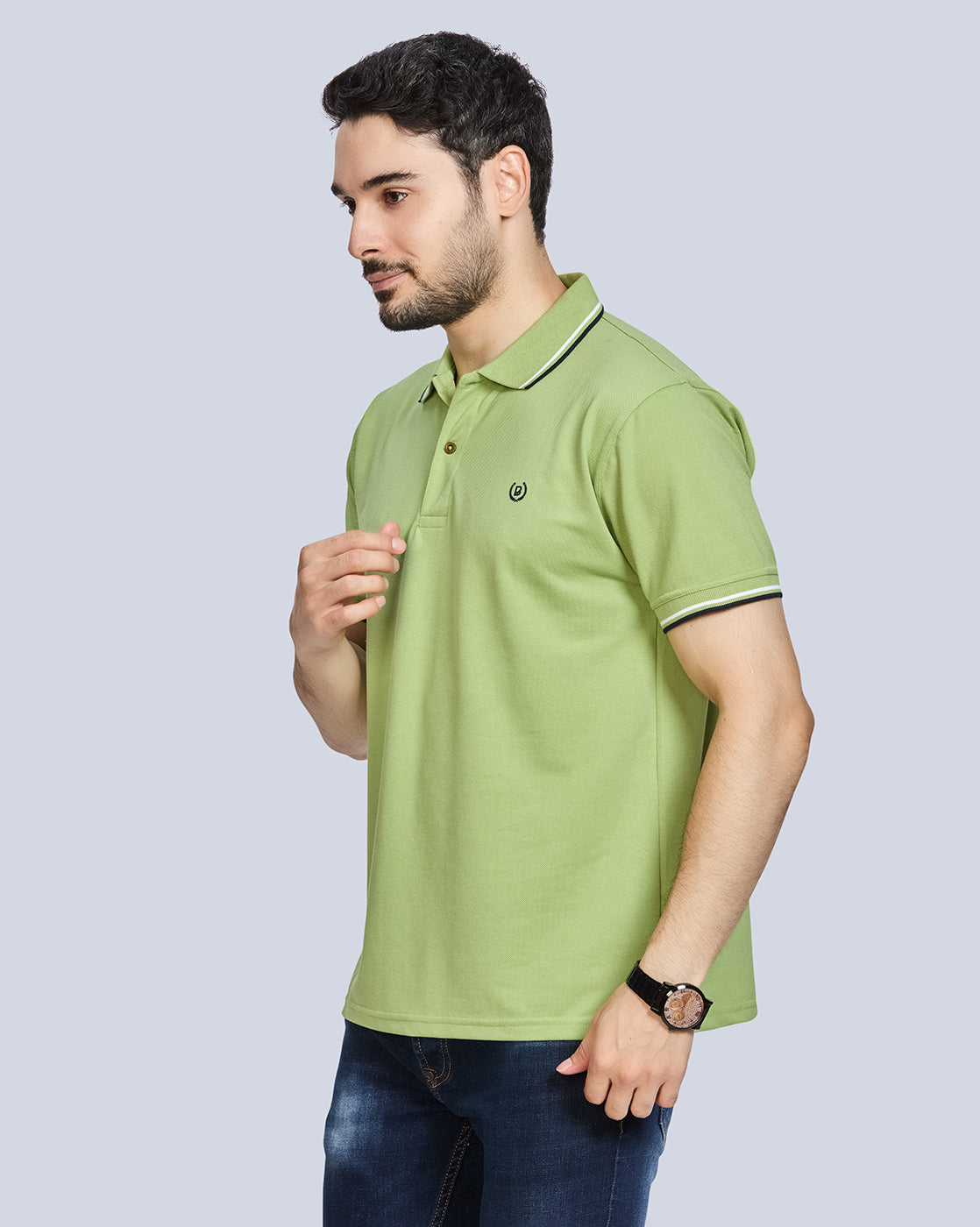 Polo Neck T-Shirt Without Pocket