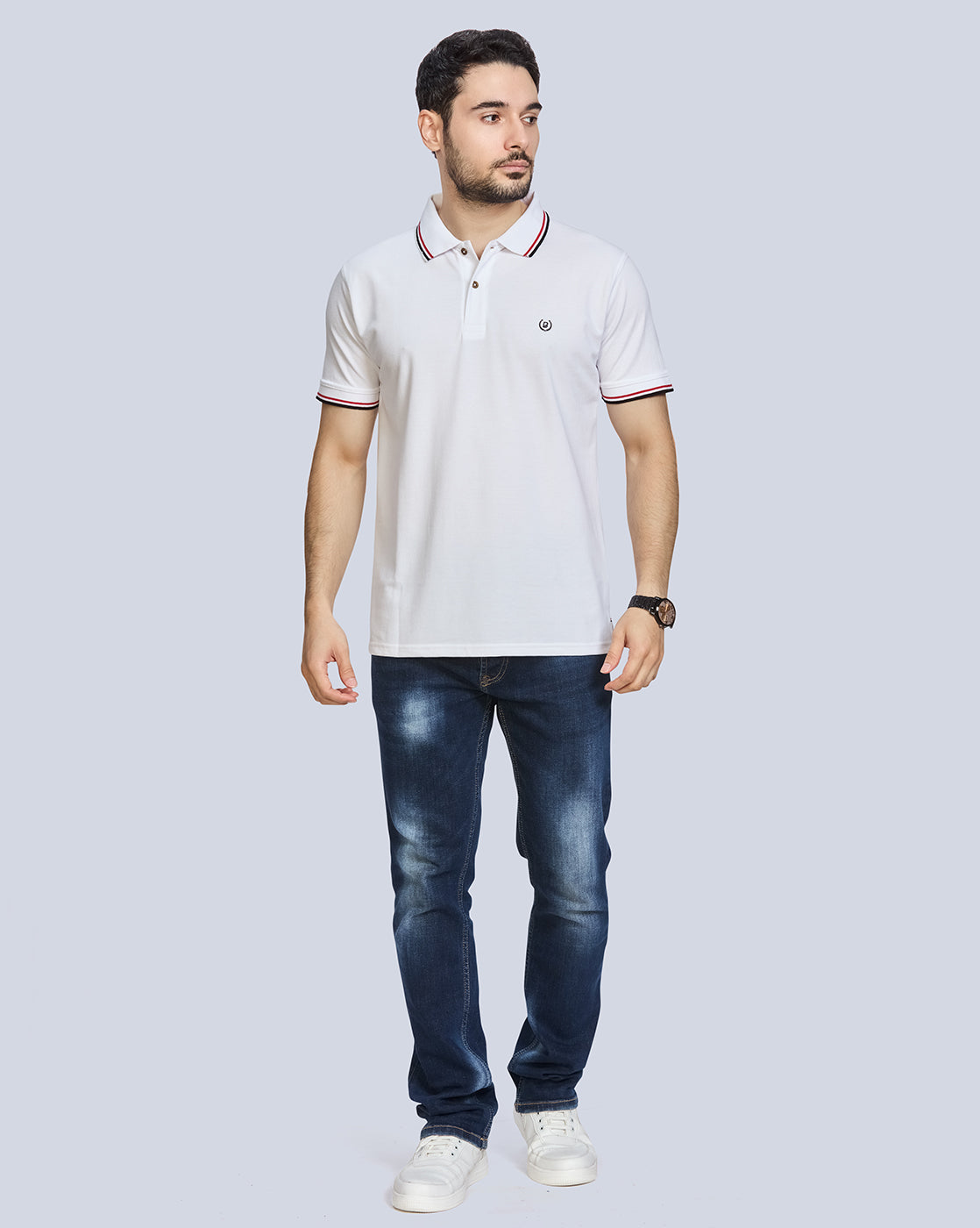 Polo Neck T-Shirt Without Pocket